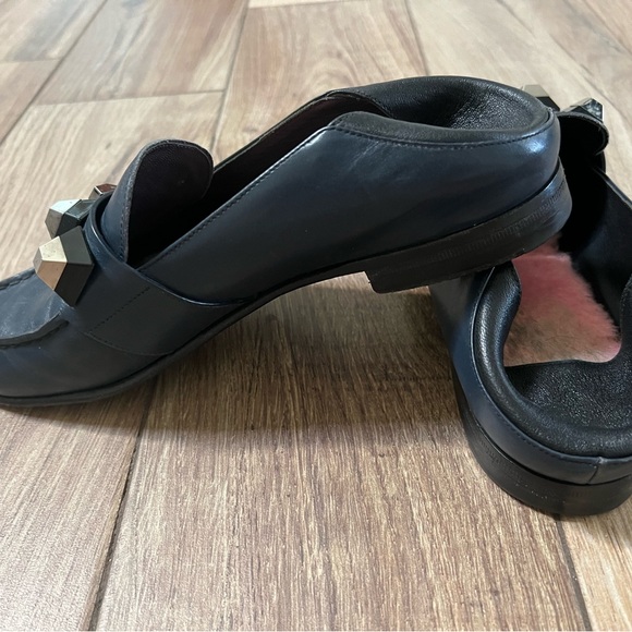 Authentic Fendi Leather Studded Loafer/Mule - Picture 6 of 10